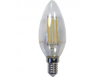 Лампа светодиодная LED 5вт Е14 теплый свеча FILAMENT FERON LB-58