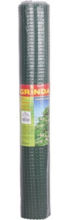 Решетка садовая Grinda, цвет хаки, 1х10 м, ячейка 17х17 мм 422273