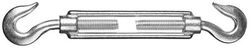 Талреп DIN 1480, крюк-крюк, М8, 10 шт, оцинкованный, STAYER 30525-08