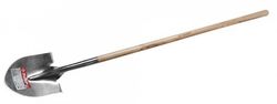 Лопата штыковая для земляных работ из нержавеющей стали, деревянный черенок, ЗУБР Профессионал 4-39429