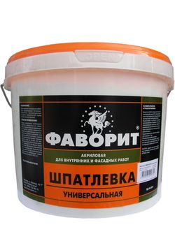 Шпатлевка акриловая ФАВОРИТ ВДАК-0014 белая (15 кг)