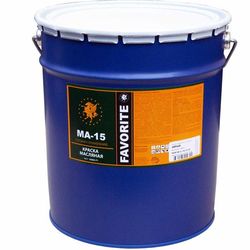 Краска масляная МА-15 синяя, 25 кг, Фаворит, ГОСТ 10503-71
