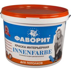 Краска для потолка ФАВОРИТ ВДАК-20П белоснежная, 3 кг