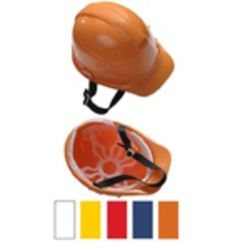 Каска защитная с амортизатором, оранжевая, с храповым механизмом 11094-1